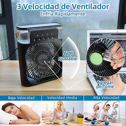 Ventilador Portátil Bruma Fresca